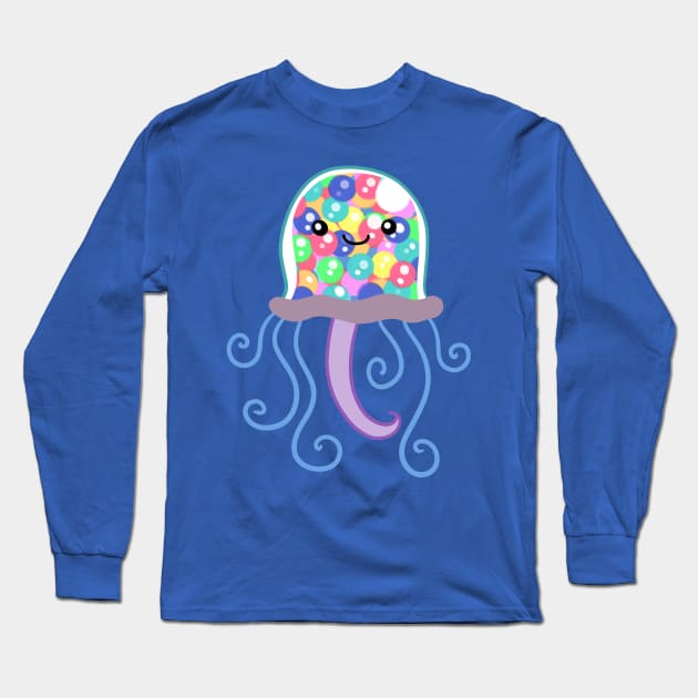 Gumball Machine Jellyfish Long Sleeve T-Shirt by saradaboru